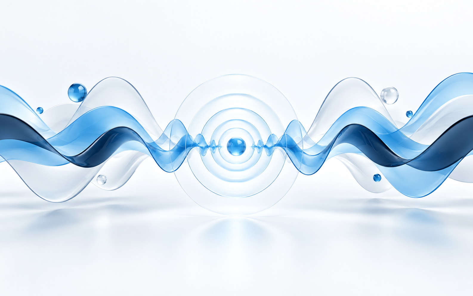 Onde astratte che rappresentano tono, ritmo e risonanza della voce